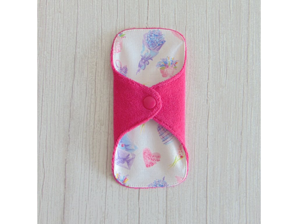 Dana mosható tisztasági betét 16 cm - frottír / levendulás