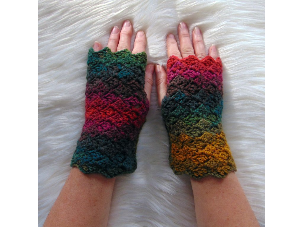 Lougba 02 - horgolt kézmelegítő