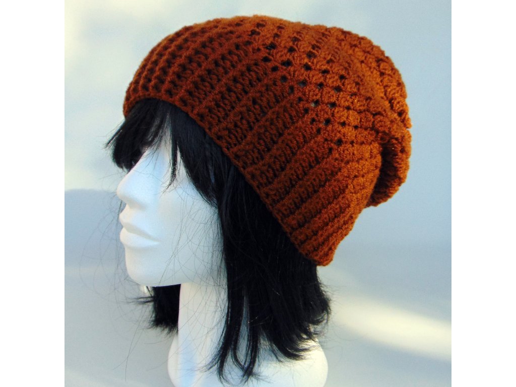 Barna slouchy fazonú sapka