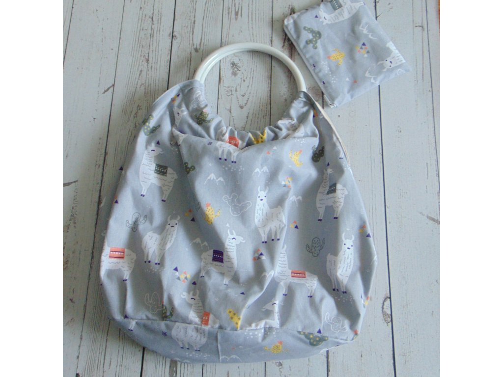 Kézi táska / láma mintás