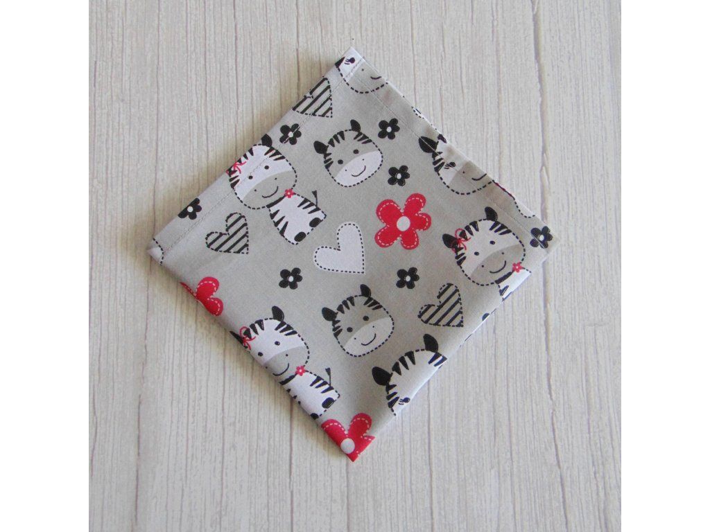 Textil szalvéta / Zebra babák