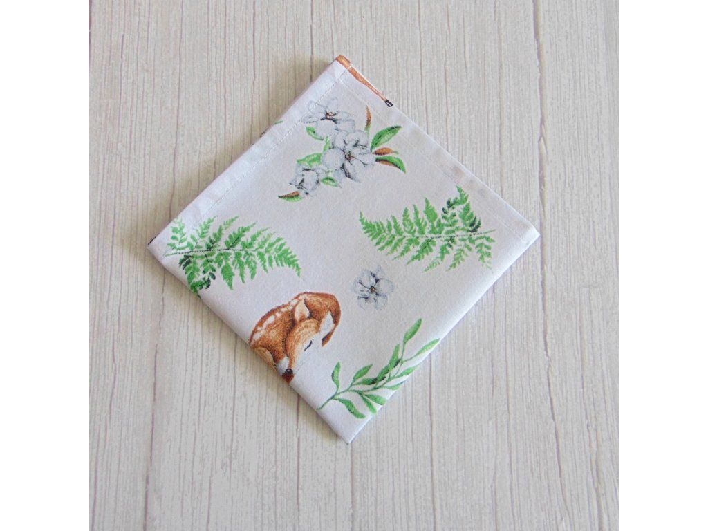Textil szalvéta / Őzikék és levelek