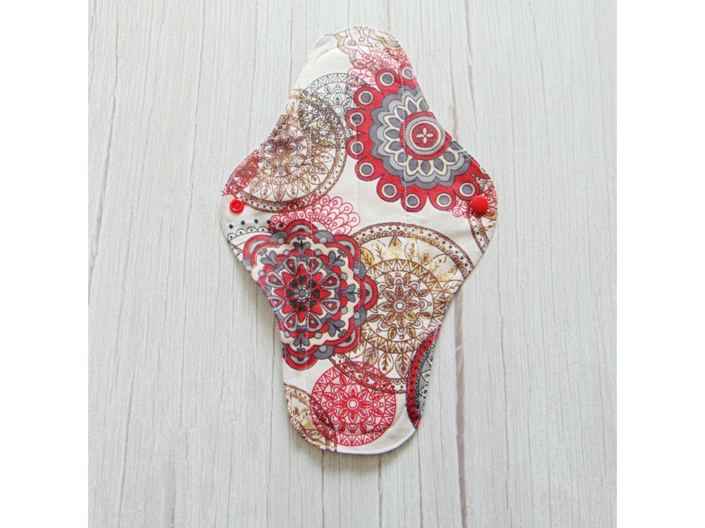 Lara mosható betét 31 cm - piros mandala