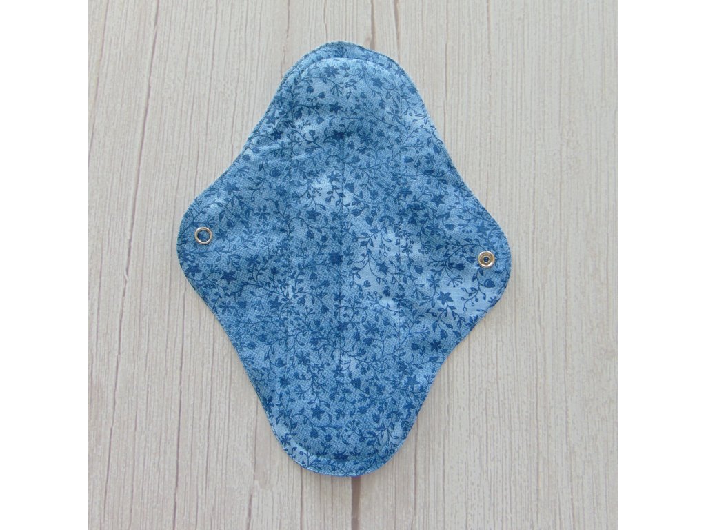 Lara mosható betét 23 cm - farmerkék indák