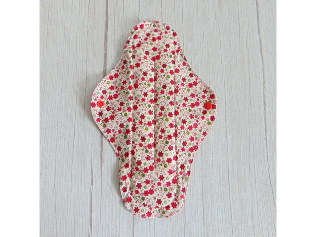 Lara mosható betét 31 cm -piros kisvirágok