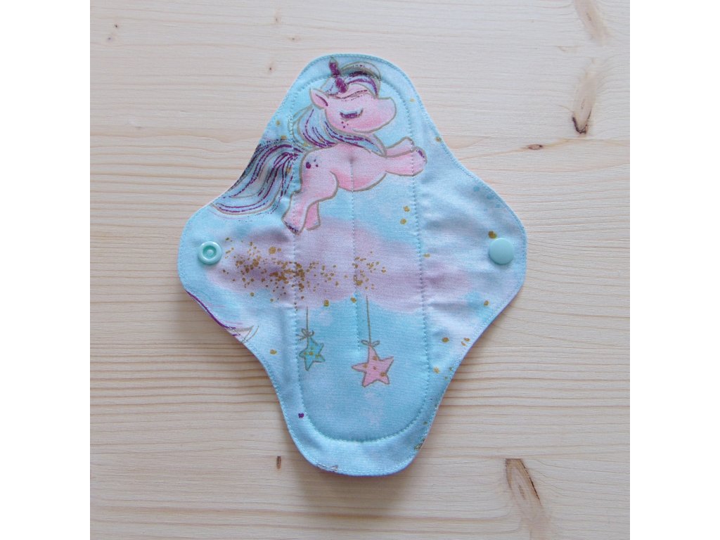 LARA mosható betét 19,5 cm / menta unikornis