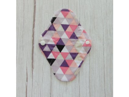 LARA mosható tisztasági betét 19,5 cm - rózsaszín háromszögek