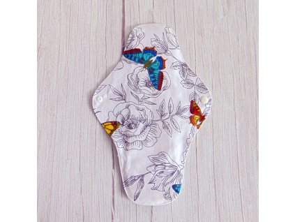 Lara mosható betét 31 cm - rajzolt virág és lepke