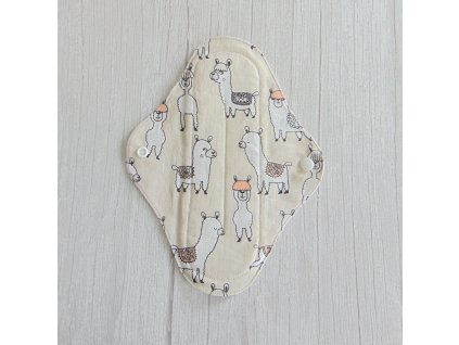 Lara mosható betét 24 cm - pamut / Láma mintás