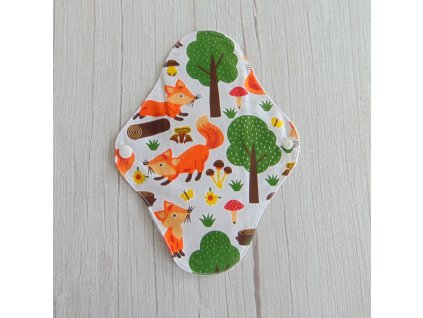 Lara mosható betét 24 cm - pamut / Róka mintás