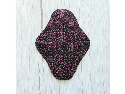 Lara mosható betét 23 cm - fekete-rózsaszín