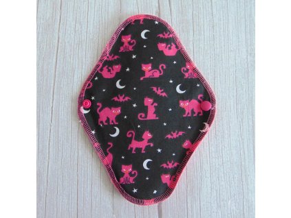 Lara mosható betét 23 cm - frottír / pink cica mintás