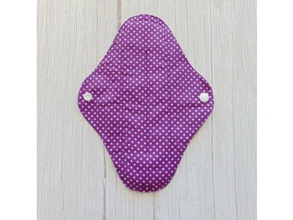 Lara mosható betét 23 cm - lila pöttyös