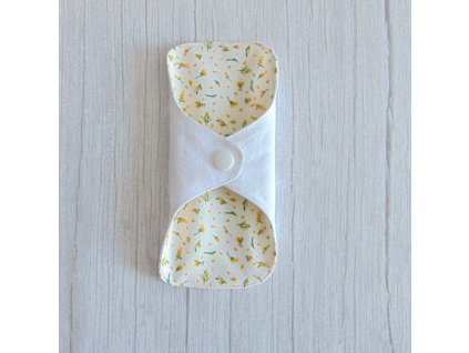 Dana mosható tisztasági betét 16 cm / sárga apró virágok