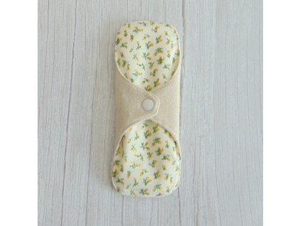 Dana NORMÁL mosható betét 20,5 cm - polár / apró sárga rózsák