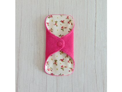 Dana mosható tisztasági betét 16 cm - frottír / apró rózsák