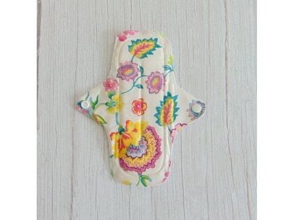 Dana mosható betét 20,5 cm / ekrü - színes virágok