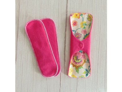 Dana Plus mosható betét 23,5 cm / ekrü - színes virágok