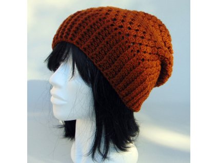 Barna slouchy fazonú sapka