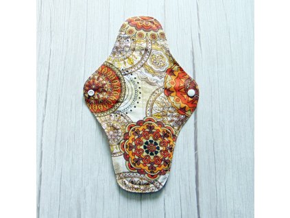 Lara mosható betét 31 cm - narancssárga mandala