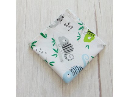 Textil szalvéta / kaméleon mintás - zöld