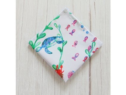 Textil szalvéta /akvárium mintás