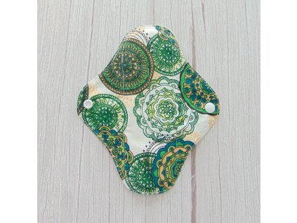 LARA mosható betét 19,5 cm / zöld mandala