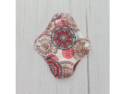 LARA mosható betét 19,5 cm / piros mandala