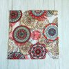 Textil szalvéta / Piros mandala
