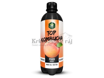 top kombucha bily caj and broskev 500 ml.652cf1cde98af