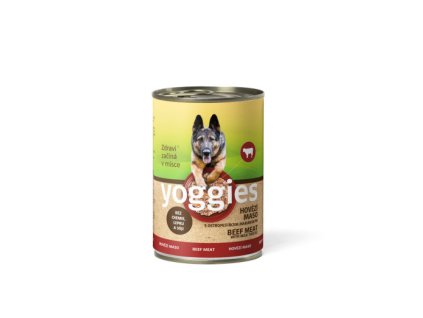 3640 400g yoggies hovezi konzerva s karotkou a lnenym olejem