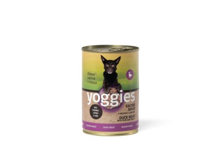 3180 400g yoggies kachni konzerva s hruskou a jahlami 3