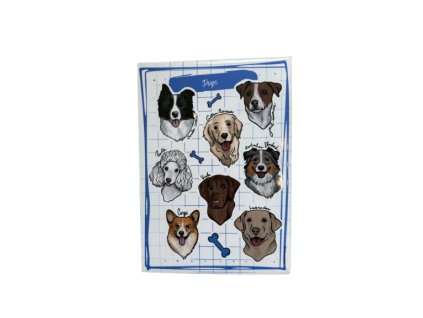 TeryArt psí samolepky (arch) - Psí mix