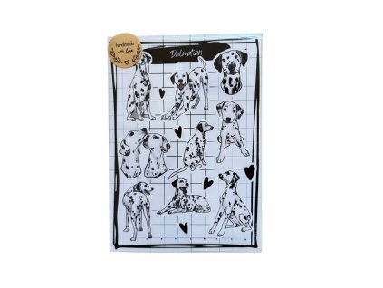 TeryArt psí samolepky (arch) - Dalmatin