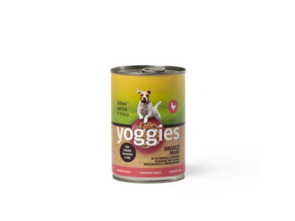 400g yoggies drubezi konzerva se zeleninou a ovesnymi vlockami