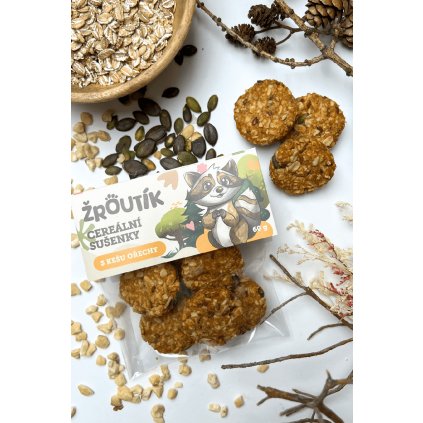 Cereální sušenky s kešu ořechy
