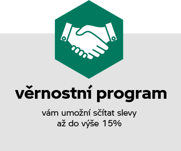 Náš věrnostní program vám umožní sčítat slevy až do výše 15%.