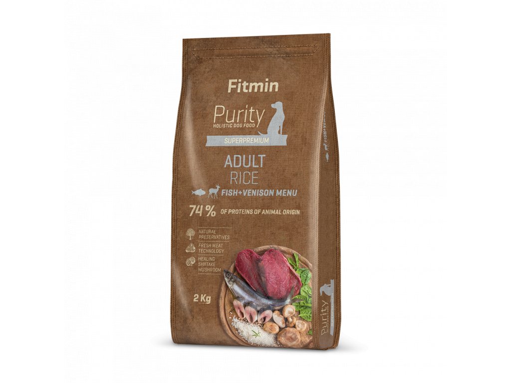 Fitmin dog Purity Rice Adult Fish&Venison - 2 kg