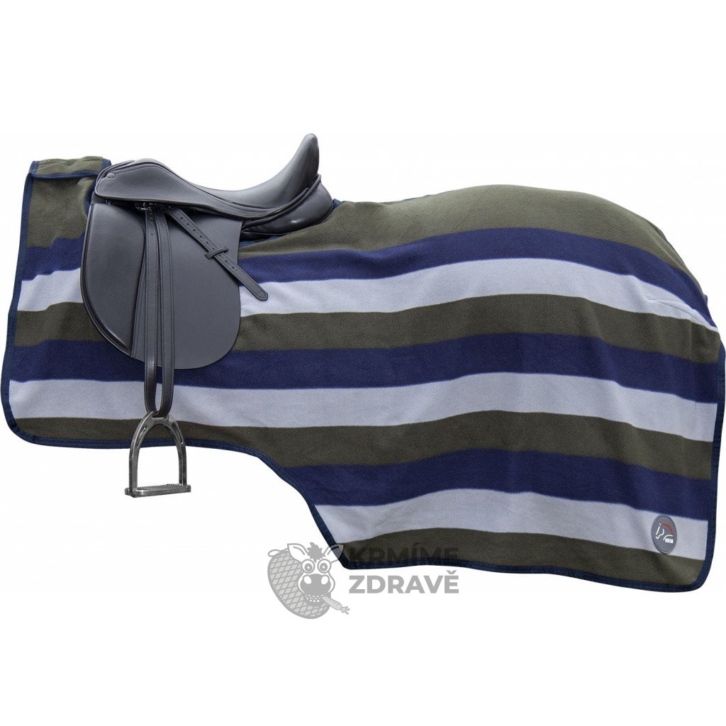 Bederní deka pro koně HKM stripes OLIVOVÁ