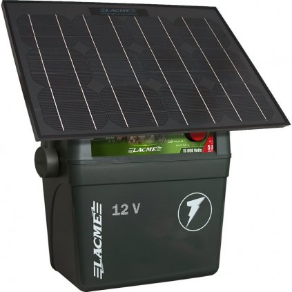800085 akumulatorovy ohradnikovy zdroj lacme clovert b50 5j 12v 9v se solarnim panelem 33w