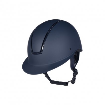 Jezdecká helma Lady Shield Diamond tm. modrá