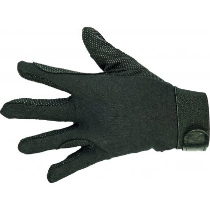 Jezdecké rukavice bavlna černé