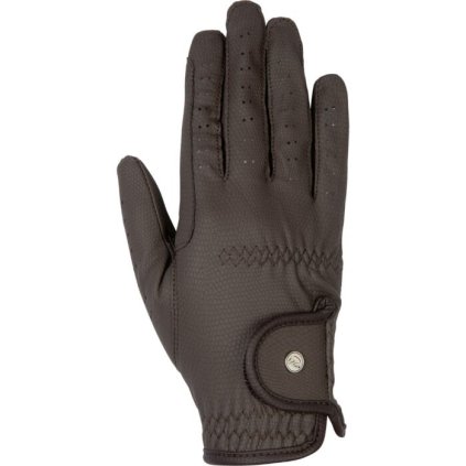 Jezdecké rukavice Grip Style HNĚDÁ