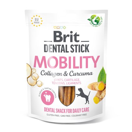 brit dog dental stick mobility curcuma collagen 7ks