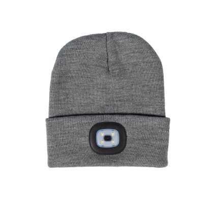 Čepice Honey s LED světlem, šedá