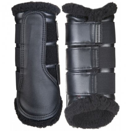 Kamaše Comfort-černé s černým beránkem