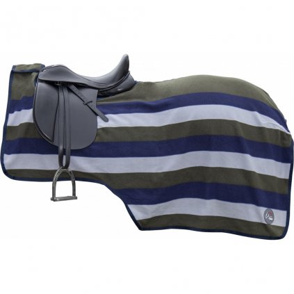 Bederní deka pro koně HKM stripes OLIVOVÁ