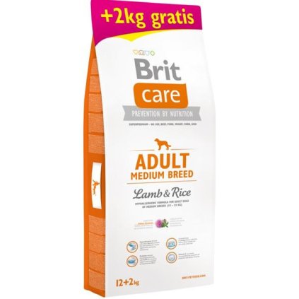 brit care dog adult medium breed lamb rice 12kg