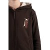 sweatjacke mia detska mikina s kapuci a konskym motivem hneda5