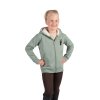 Sweatjacke – Mia – dětská mikina s kapucí a koňským motivem - šalvějová